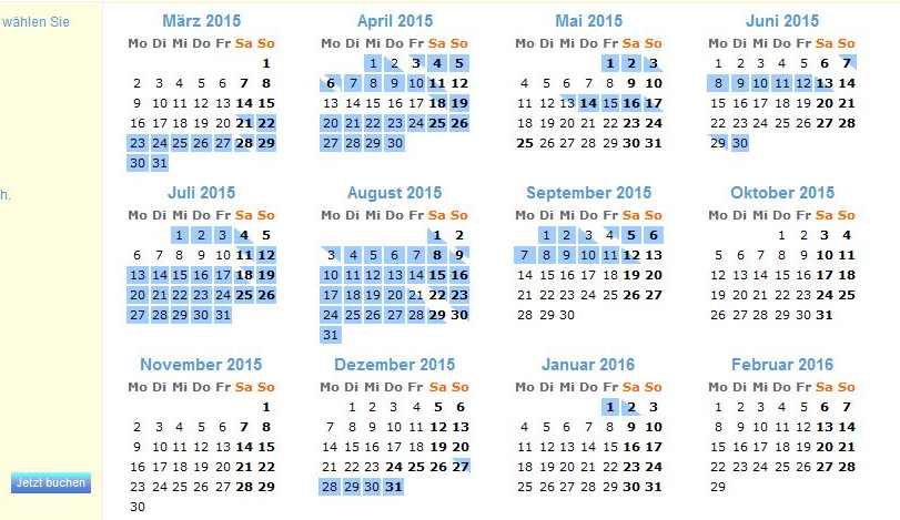 Belegungskalender